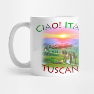 Ciao Italy TUSCANY Scenery Mug